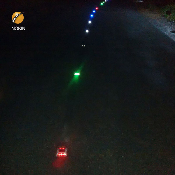 Round NOKIN Solar Road Studs Installation Project